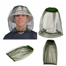 (Green) 5-Pack Outdoor Insect Repellent Hat with Mosquito Net, Ideal for Camping, Fishing, and Field Activities