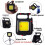 Mini Rechargeable COB Work Light & Keychain Flashlight - USB Charging for Camping 5