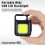 Mini Rechargeable COB Work Light & Keychain Flashlight - USB Charging for Camping 7