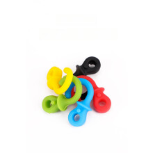 (Red) 4pcs Archery Bow String Stabilizer Monkey Tail Silencer Compound Dampener