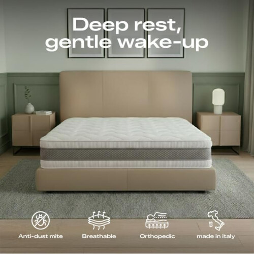 Matelas - THE WHITE STONE - Collection The White Stone - 140 x 200 - 20 cm - Mousse thermosensible 1