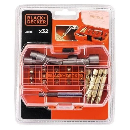 Black + Decker BLACK+DECKER A7229-XJ Drilling/Screwing Set 32 Pieces 2