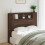 VidaXL vidaXL Storage Headboard with LED Brown Oak Engineered Wood 1