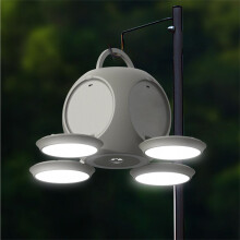 (Green) USB Portable Rechargeable LED Camping Lantern - Outdoor Tent Light Lamp
