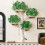 Arbre à chat mural en forme d'arbre, en pin massif 1