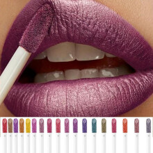 (Matches the image) 24-Shade Shimmering Glitter Lip Gloss Set Waterproof Long-Lasting Matte Berry Purple Red Green Lip Stain Makeup Gift