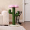 Griffoir vert cactus pour petits chats d'intérieur 1