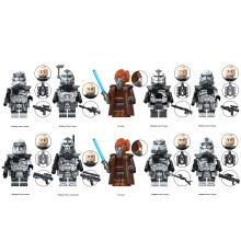 10PCS Star Wars Plo Koon Wolfpack Clone Commander Model Kid Toy Figure Fit Lego UK Priority Delivery