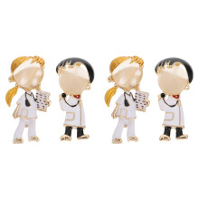 4Pièces Broches Animé Colorées Accessoires Pour Sac