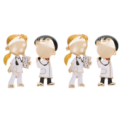 4Pièces Broches Animé Colorées Accessoires Pour Sac