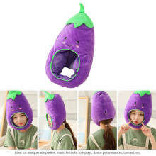 1St Zachte Party Hoed Paars Grappige Eggplant Hoofdtooi