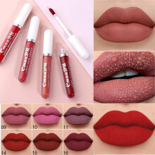 (Matches the image) Sexy Velvet Matte Lip Gloss Liquid Lipstick Lip Gloss Lip Glaze Beauty Red Nude Waterproof Longlasting Makeup