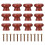 96Pièces Poignées Boutons Bois Pour Armoire 1