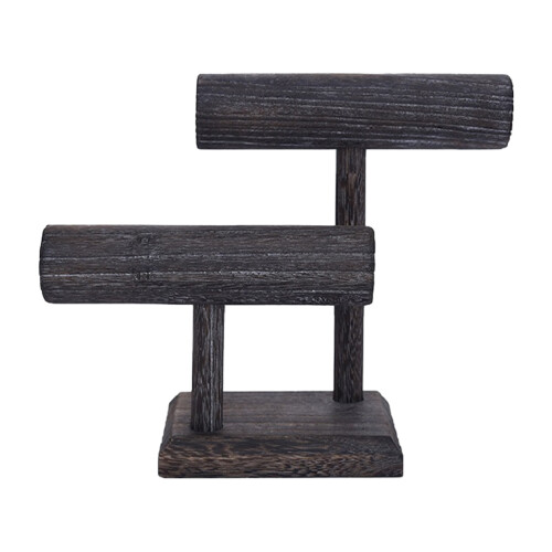 3St Haarband Opberger Donkergrijs Scrunchie Display Stand