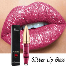 (Matches the image) Sparkling Glitter Liquid Lipstick Long-Lasting Waterproof Diamond Effect Lip Gloss for Women Shiny Lip Tint Makeup