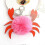 Keychain Crab Shape Creative Hanging Keychains Plush Gift 1 Piece 2