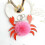 Keychain Crab Shape Creative Hanging Keychains Plush Gift 1 Piece 4