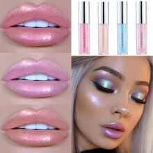 (Matches the image) 6 Colors Lip Gloss Longlasting Glitter Red Nude Lipstick Liquid Waterproof Moisturize Luminous Lipgloss Makeup
