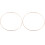 2Pièces Cercles Métalliques Dorés Pour DIY -Rêves Macramé 1