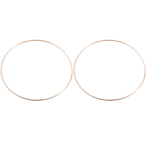 2Pièces Cercles Métalliques Dorés Pour DIY -Rêves Macramé
