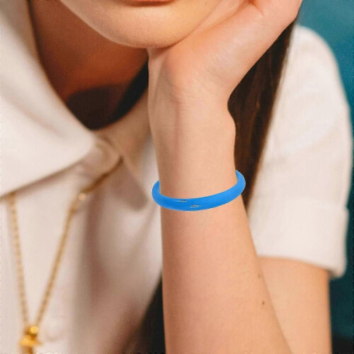 Plastic Retro Bracelets ABS Material Comfortable and for Decor Multi Color 12pcs 1
