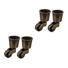 Sofa Casters Round Sofa Heavy Duty Slides Swivel Casters 1.5 Inch Casters Retro Casters Furniture Pulleys,4 PCS