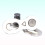 1Paire Connecteur De Argent Durable Réparation Facile 7