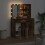 VidaXL vidaXL Dressing Table Set with Drawer 2 pcs Smoked Oak Engineered Wood 5