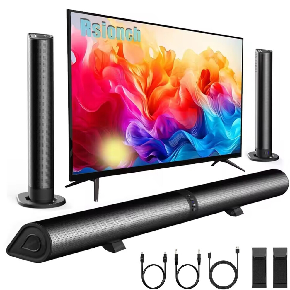 Surround Sound Bar 4 Speaker System Wireless Subwoofer Tv Home Theater Bluetooth 123456987739