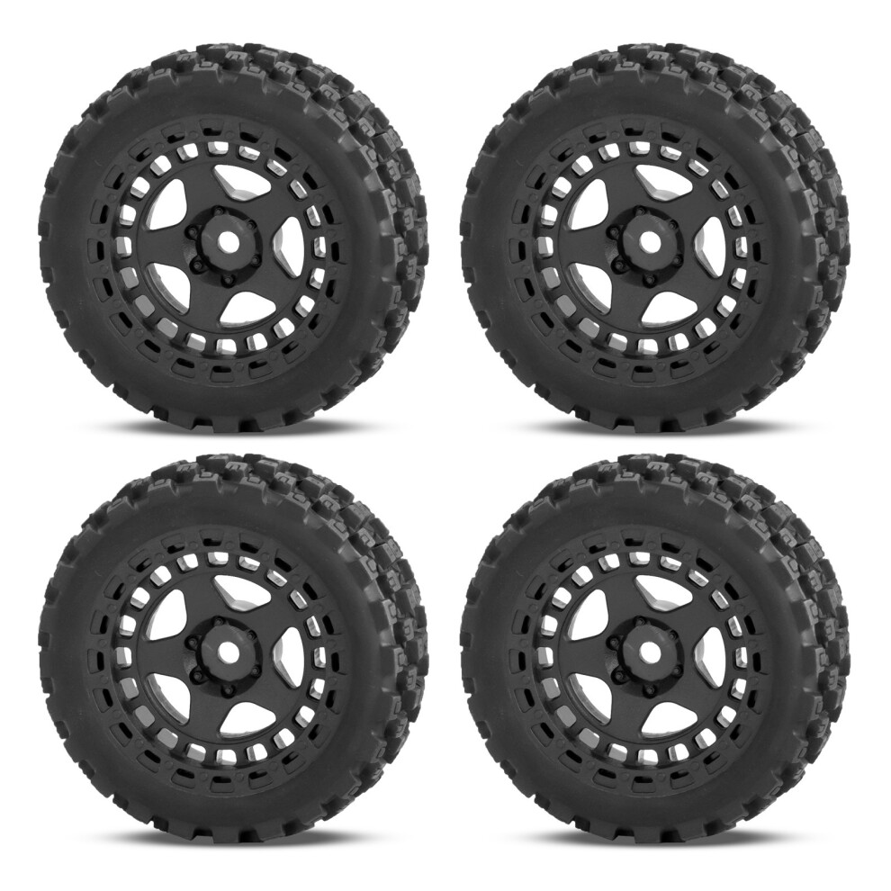 (B) 4Pcs Rc Car Upgrade Parts Plastic Tyres For Arrma1/18 2S Typhon Grom 123643858880