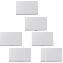6Stk Portable Business Case Aluminiumlegerung Silber Metall
