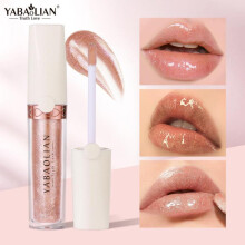 (Matches the image) Lip Gloss Glitter Lip Glaze Pearl Lipstick Highly Pigmented Long Lasting Liquid Lipstick Waterproof Lip Oil for Daily Makeup