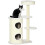 Arbre à chat avec griffoir et coussin pour chat, couleur crème 1