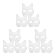 9St Wit Papier Masken DIY Blank Unfinished Handgemaakt Feest Masker