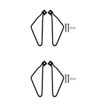 2Sets Metalen Beugel Montage Dragers Voor Motorfiets Zijkoffers