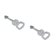 2Pcs Lightweight Metal Bottle Opener Silver for Kitchen and Party Use