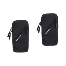 2Stk Elastisches Sportarmband Handyhalter Schwarz Für