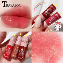(Matches the image) Dudu Lip Gloss Colorless Transparent Lip Gloss Bright Crystal Lip Gloss Glass Lips Fine Glittering Pearl Light Band Shiny Jelly
