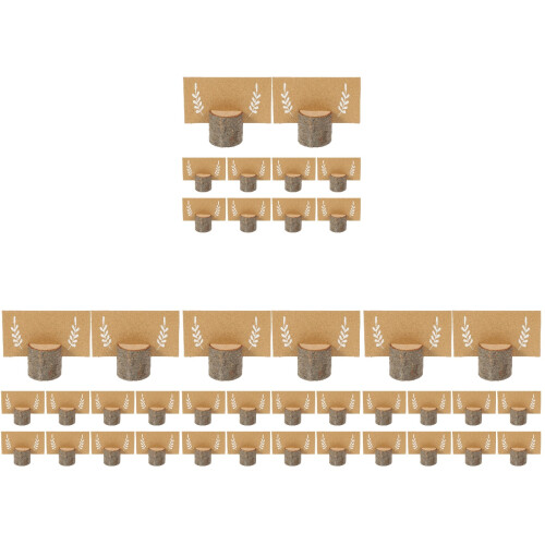 4Sets Dekorative Holz Platzkartenhalter Mit Papieraustausch Für Events