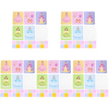 5Sets Praktisches Kinder Stickerei Bastelset Stoff Und