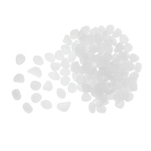 300Stk Leuchtende Aquarium Steine Weiß Resin Betta Kiesel