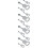 12Pcs Silver Guitar Shaped Bottle Metal 7
