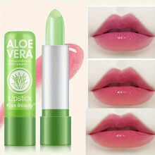 (green) Aloe Vera Color-Changing Lipstick - Moisturizing, Long-Lasting & Non-Fading for All Skin Types