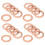 20pcs 12mm x 18mm x 1.5mm Copper Flat Washer Ring Sealing Fitting 1