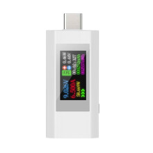Type-C Scherm Digitale Spanning Amperemeter Vermogen Meter 4-30V Mobiele Telefoon Oplader Capaciteit Tester met Geheugen voor Uitschakeling B