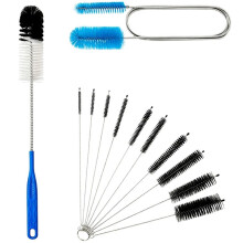 Bottle Brush Tube Cleaning Set with Long Handle,Cup Cleaner for Washing Narrow Neck Beer Wine Decanter Pipes Lids Sinks
