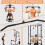39.37 Inch LAT Pulldown Bar Attachment for Pulley Cable Machine, Curl Tricep Press Down Bar with Rubber Handle 4