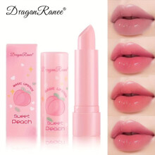 (1pc) Peach Color Changing Lip Balm Long Lasting Temperature Sensitive Lipstick Waterproof Moisturizing Repairing Anti-Dryness and Chapped Lip Care