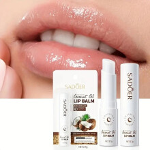 (matches the image) Anti-Cracking Lip Balm Coconut Fade Lip Wrinkle Lipstick Long Lasting Lip Plump Moisturizing Nourishing Refreshing Lip Care