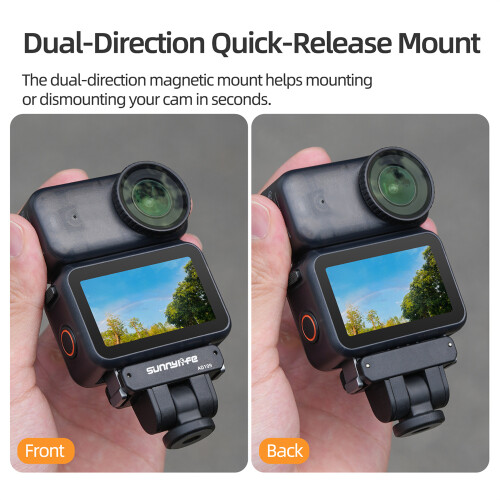1/4¡Dual-Direction Magnetic Quick Release Adapter Mount for DJI OSMO Nano 2